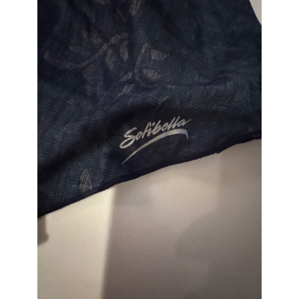 Sofibella Womens Tiered Ruffle Tennis Skort Floral Damask‎ Navy Blue Orange XL - Picture 7 of 7